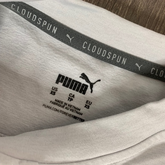 Puma Train Cloudspun Crew Neck Sweater Nimbus Cloud Heather Grey Size XS - Picture 11 of 15